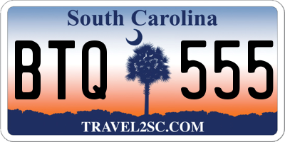 SC license plate BTQ555