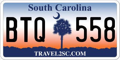 SC license plate BTQ558