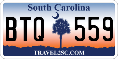 SC license plate BTQ559