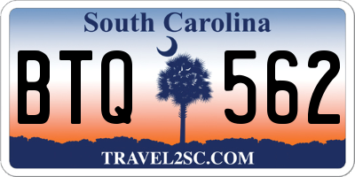 SC license plate BTQ562