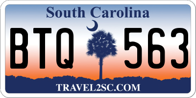 SC license plate BTQ563