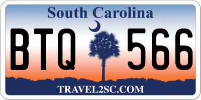 SC license plate BTQ566