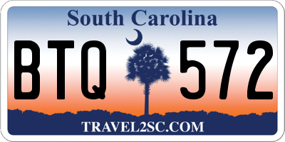SC license plate BTQ572