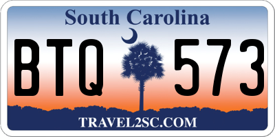 SC license plate BTQ573