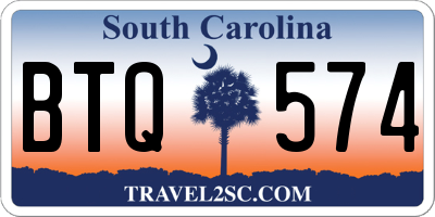 SC license plate BTQ574