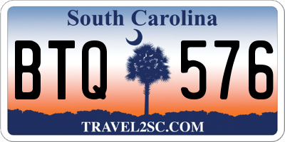 SC license plate BTQ576