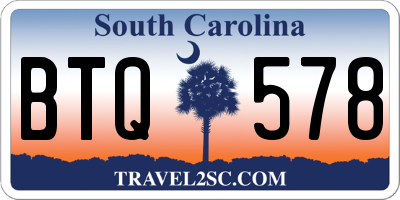 SC license plate BTQ578