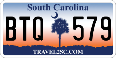 SC license plate BTQ579