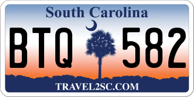 SC license plate BTQ582