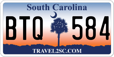 SC license plate BTQ584