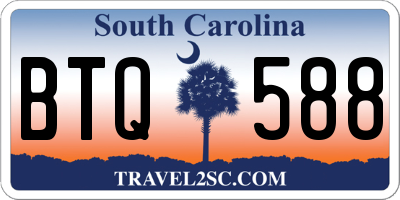 SC license plate BTQ588