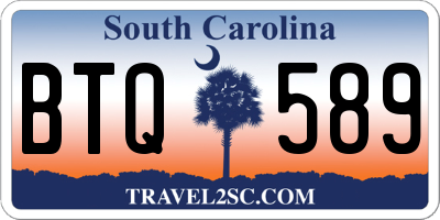 SC license plate BTQ589