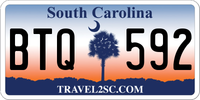 SC license plate BTQ592
