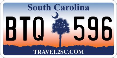 SC license plate BTQ596