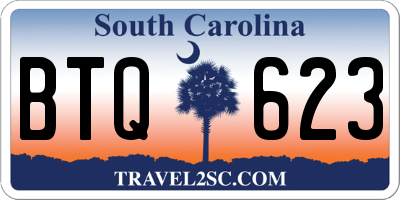 SC license plate BTQ623