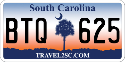 SC license plate BTQ625