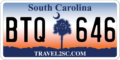 SC license plate BTQ646