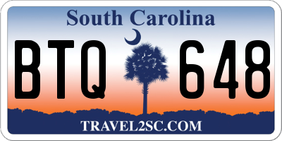 SC license plate BTQ648