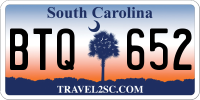 SC license plate BTQ652