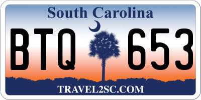 SC license plate BTQ653