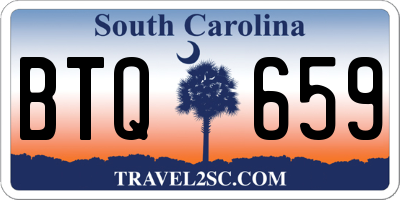 SC license plate BTQ659