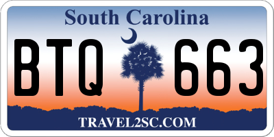 SC license plate BTQ663