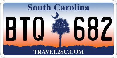 SC license plate BTQ682
