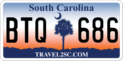 SC license plate BTQ686