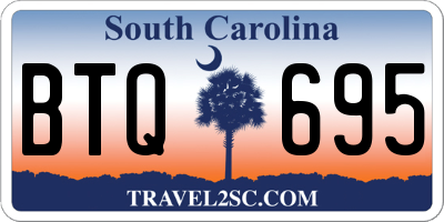 SC license plate BTQ695