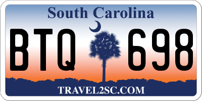 SC license plate BTQ698