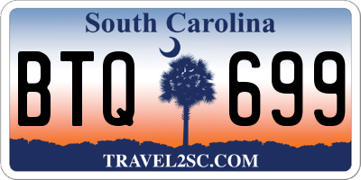 SC license plate BTQ699
