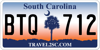 SC license plate BTQ712