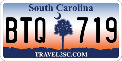 SC license plate BTQ719