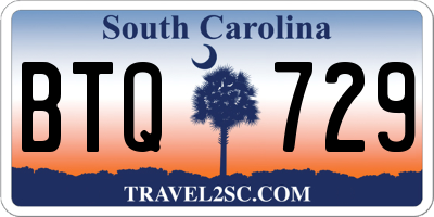 SC license plate BTQ729