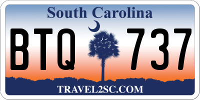 SC license plate BTQ737