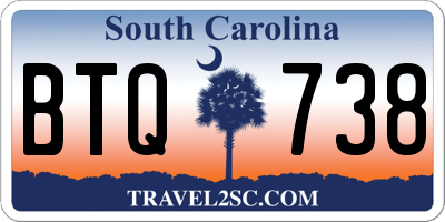 SC license plate BTQ738