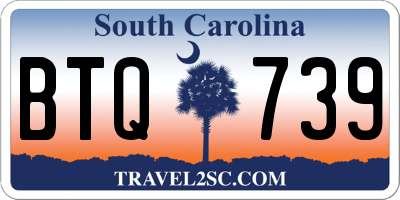SC license plate BTQ739