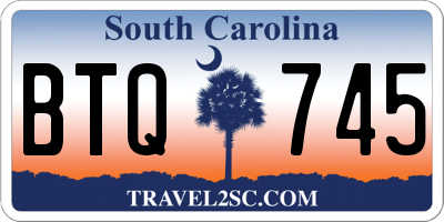 SC license plate BTQ745