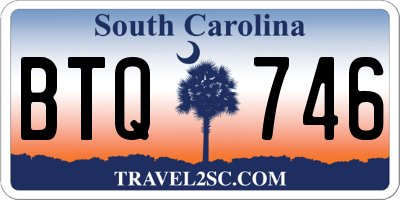 SC license plate BTQ746