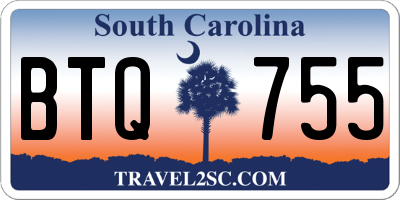 SC license plate BTQ755