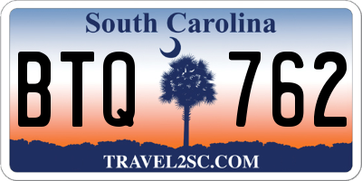 SC license plate BTQ762