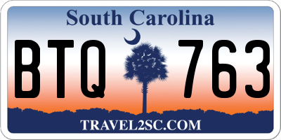 SC license plate BTQ763