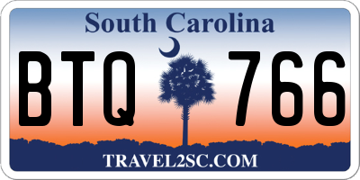 SC license plate BTQ766