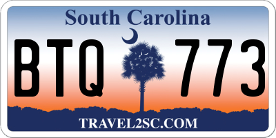 SC license plate BTQ773