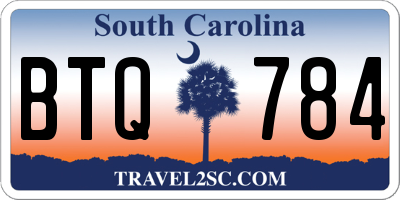 SC license plate BTQ784
