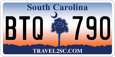 SC license plate BTQ790