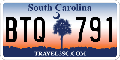 SC license plate BTQ791