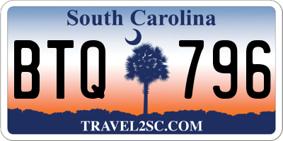 SC license plate BTQ796