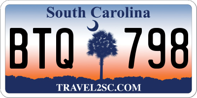 SC license plate BTQ798
