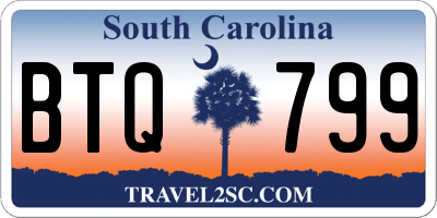 SC license plate BTQ799